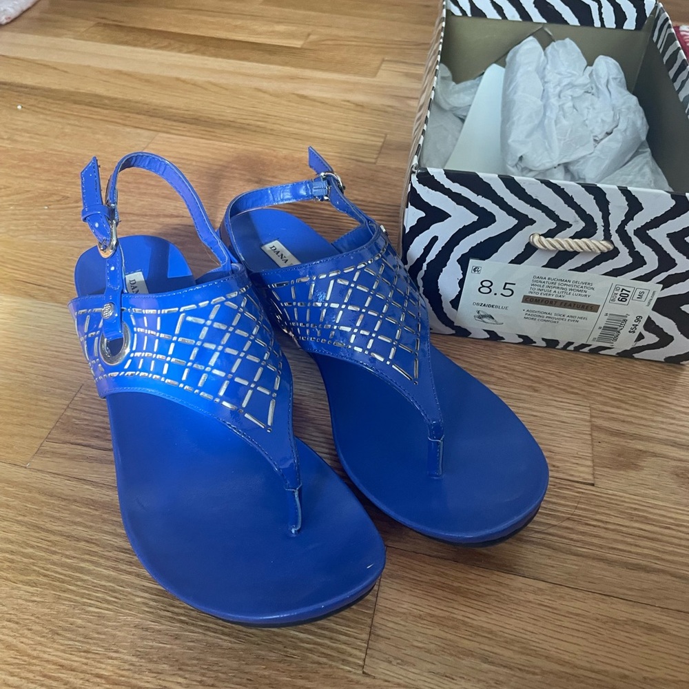 Dana Buchman blue sandals